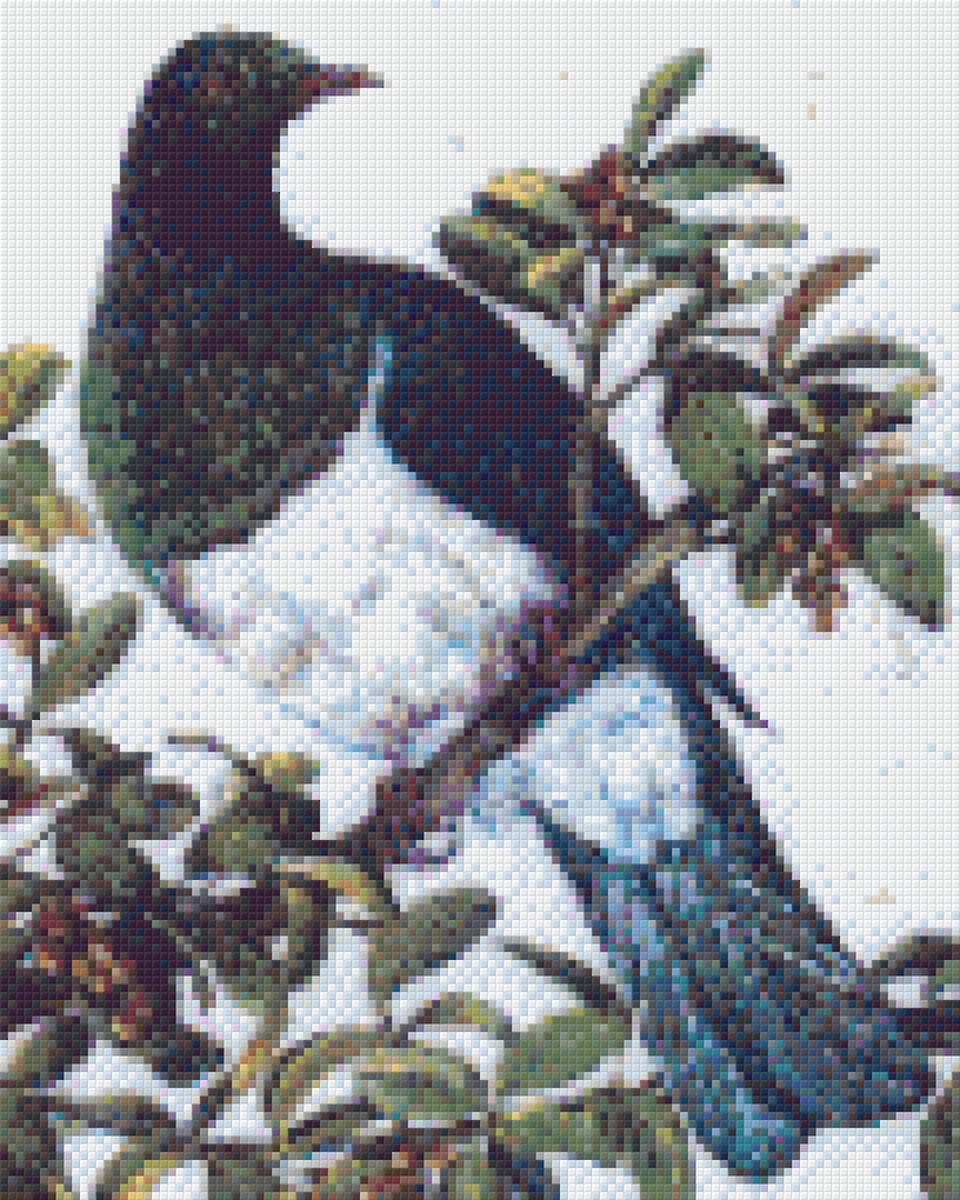 Wood Pigeon Nine [9] Baseplate PixelHobby Mini-mosaic Art Kit image 0